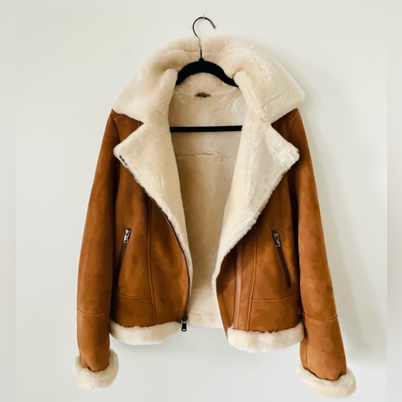 Overland Jackets & Coats Overland Shearling Lined Coat With Soft